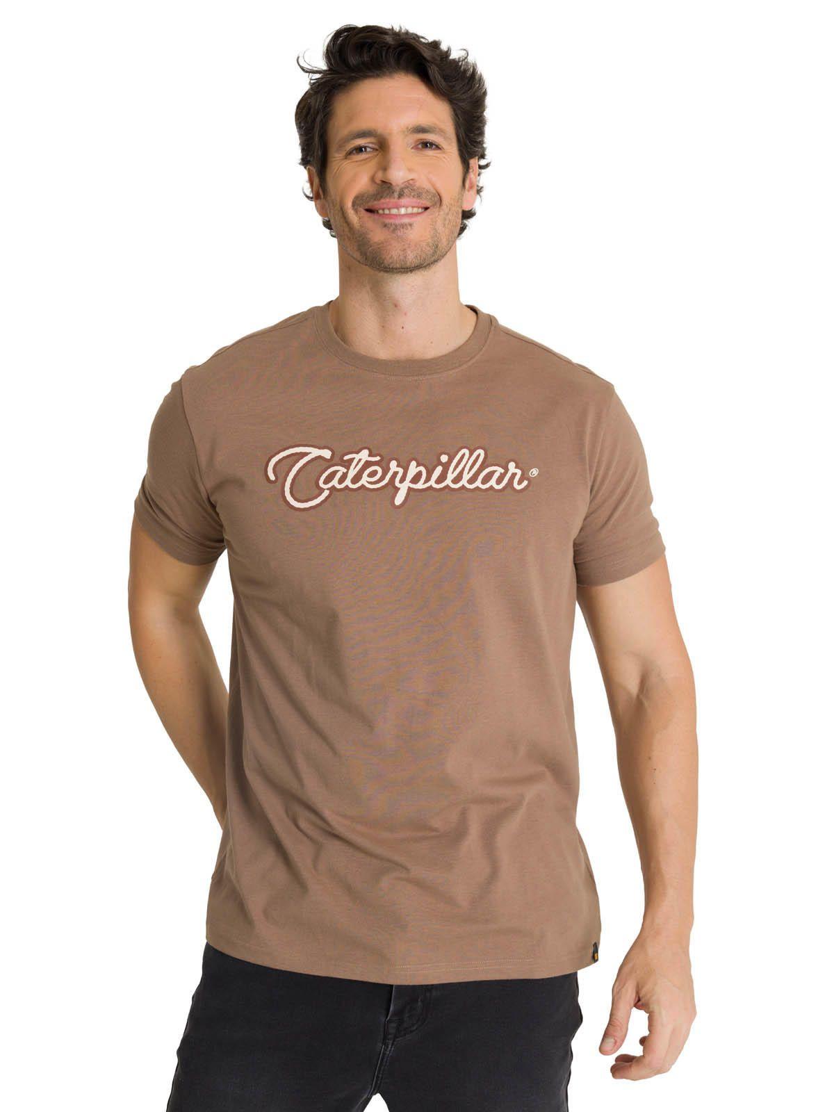 Polera Manga Corta Hombre Roam Free Café-1