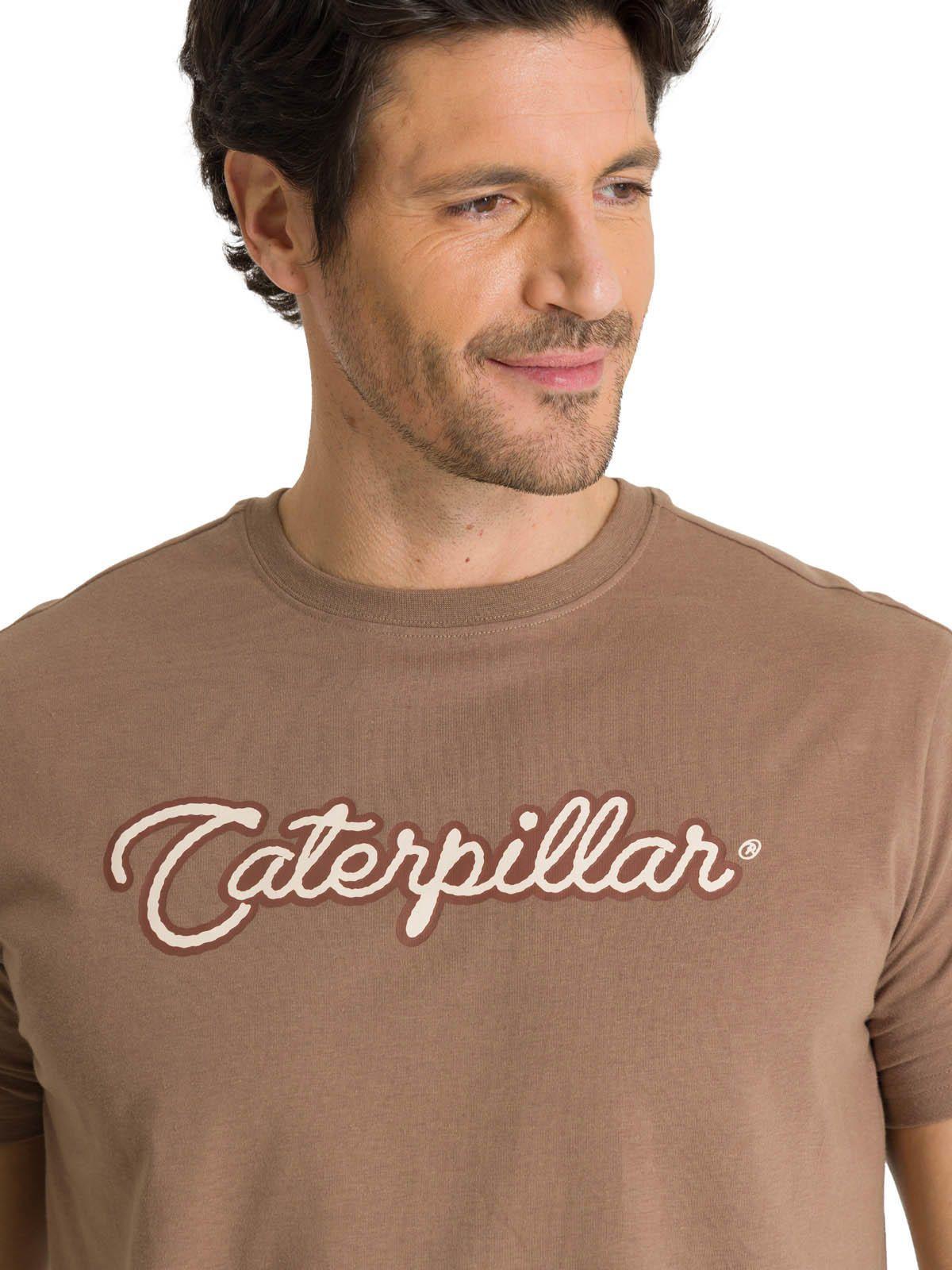 Polera Manga Corta Hombre Roam Free Café-4