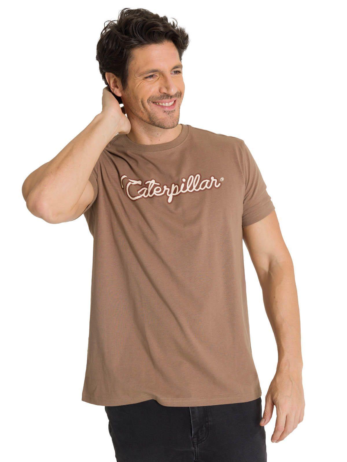 Polera Manga Corta Hombre Roam Free Café-0