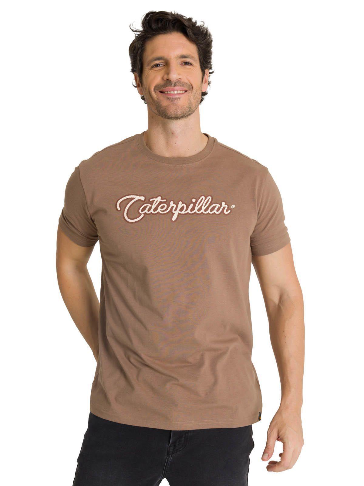 Polera Manga Corta Hombre Roam Free Café-1