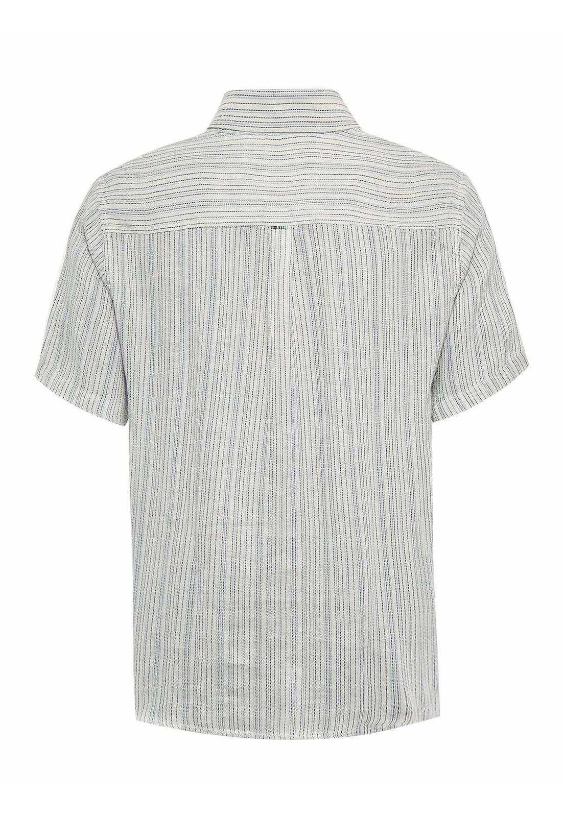 Camisa Lino Orgánico Hombre Brisa Azul-1