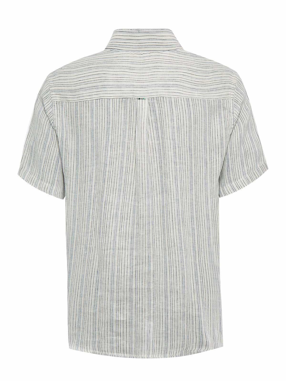 Camisa Lino Orgánico Hombre Brisa Azul-1