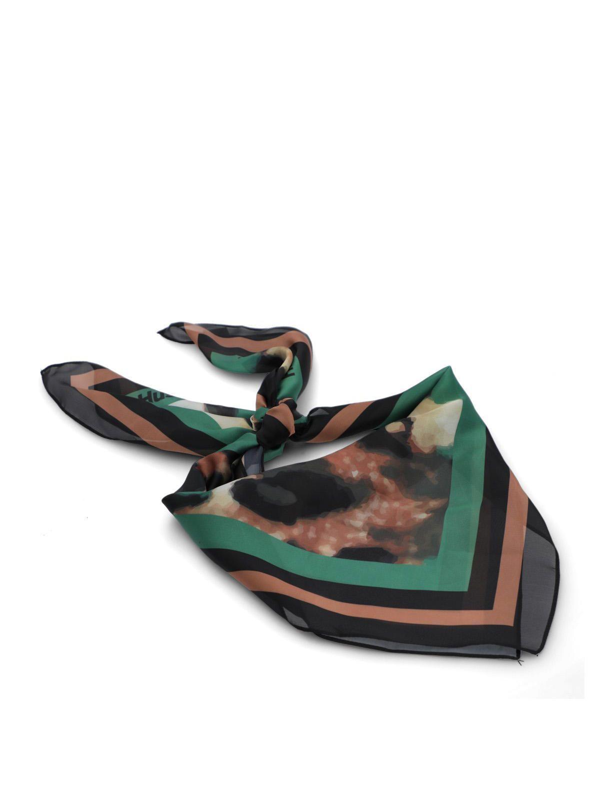 Pañuelo Mujer Hp Scarf Leopard Verde-0