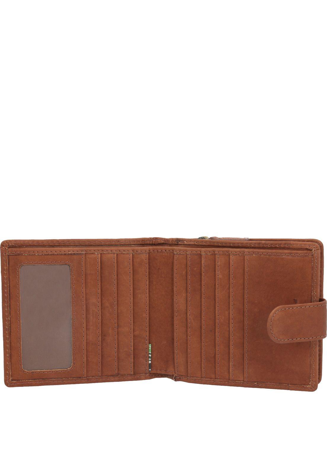 Billetera Cuero Unisex Oaq Liena Café-2