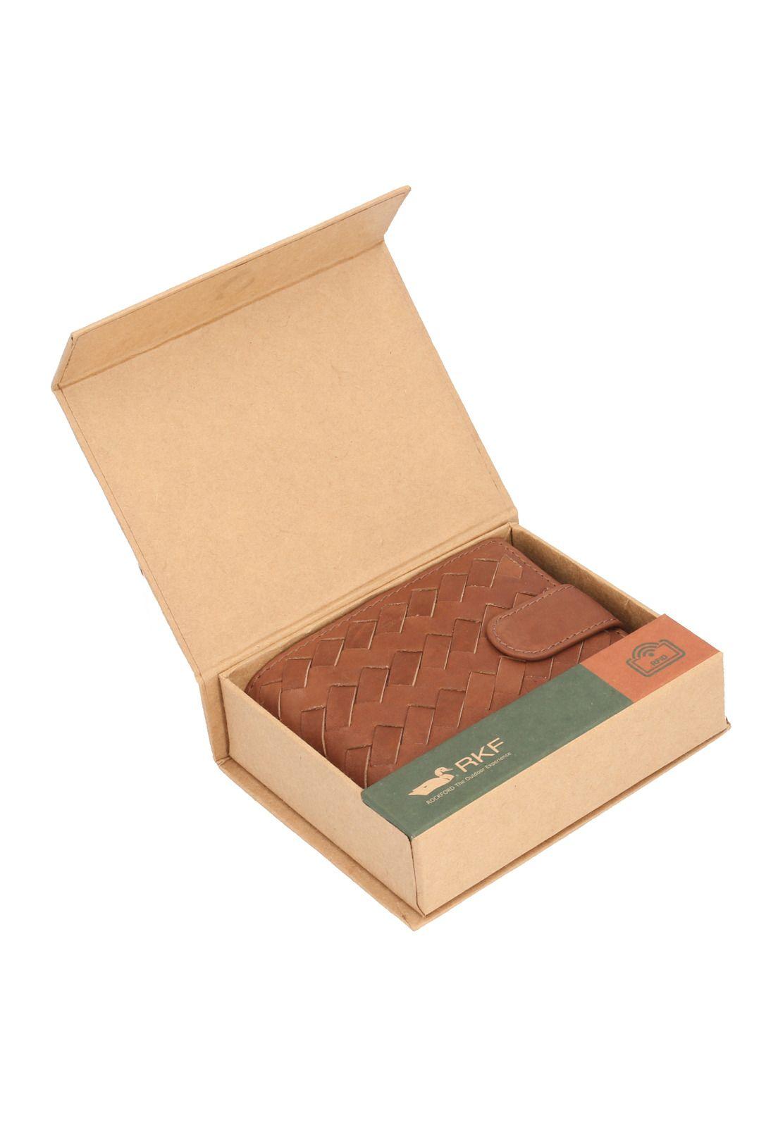 Billetera Cuero Unisex Oaq Liena Café-3