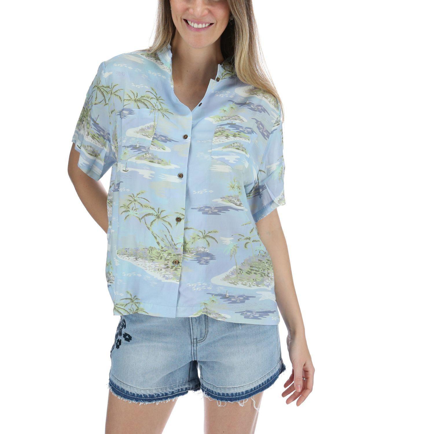 Blusa Mujer Paradise Celeste-0