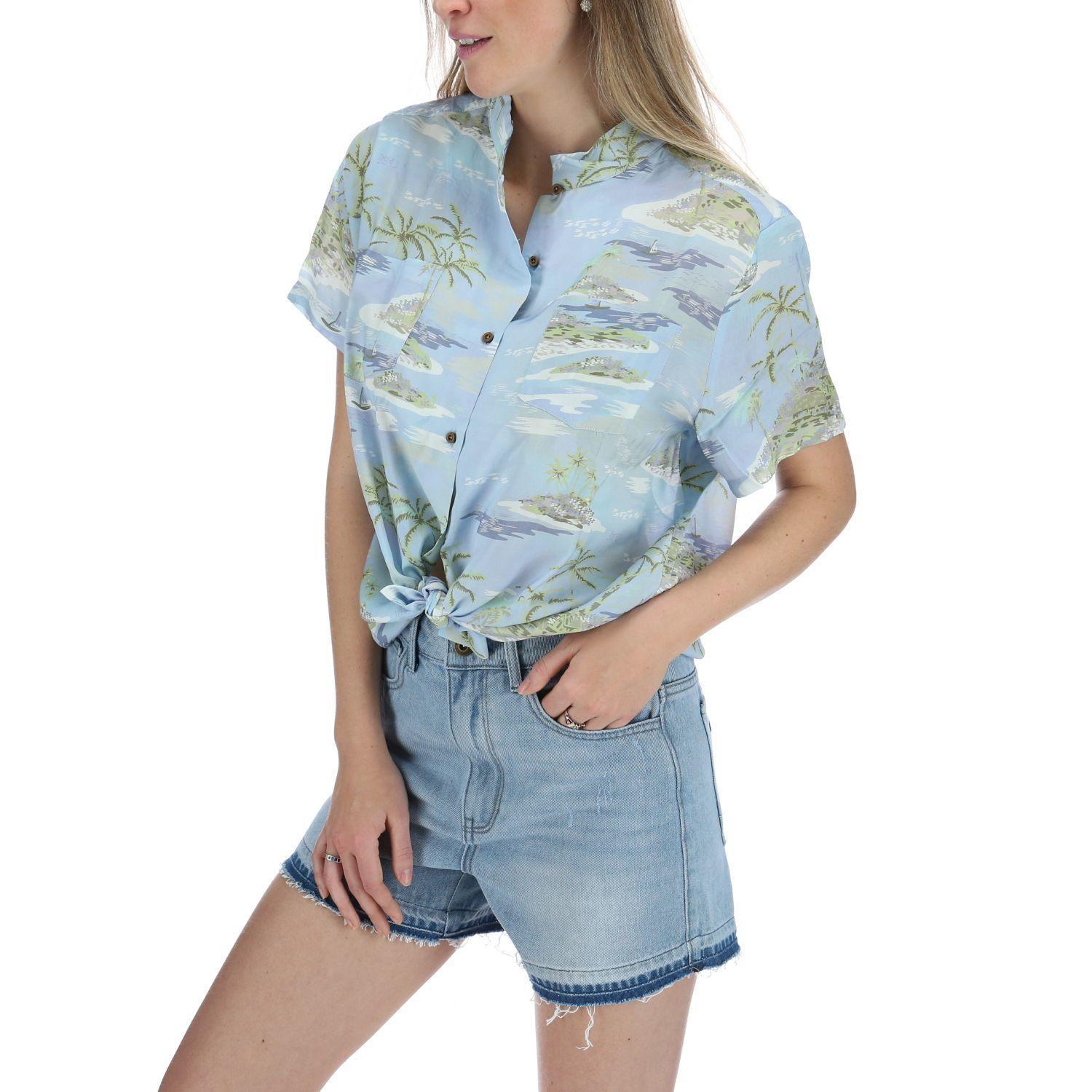 Blusa Mujer Paradise Celeste-2