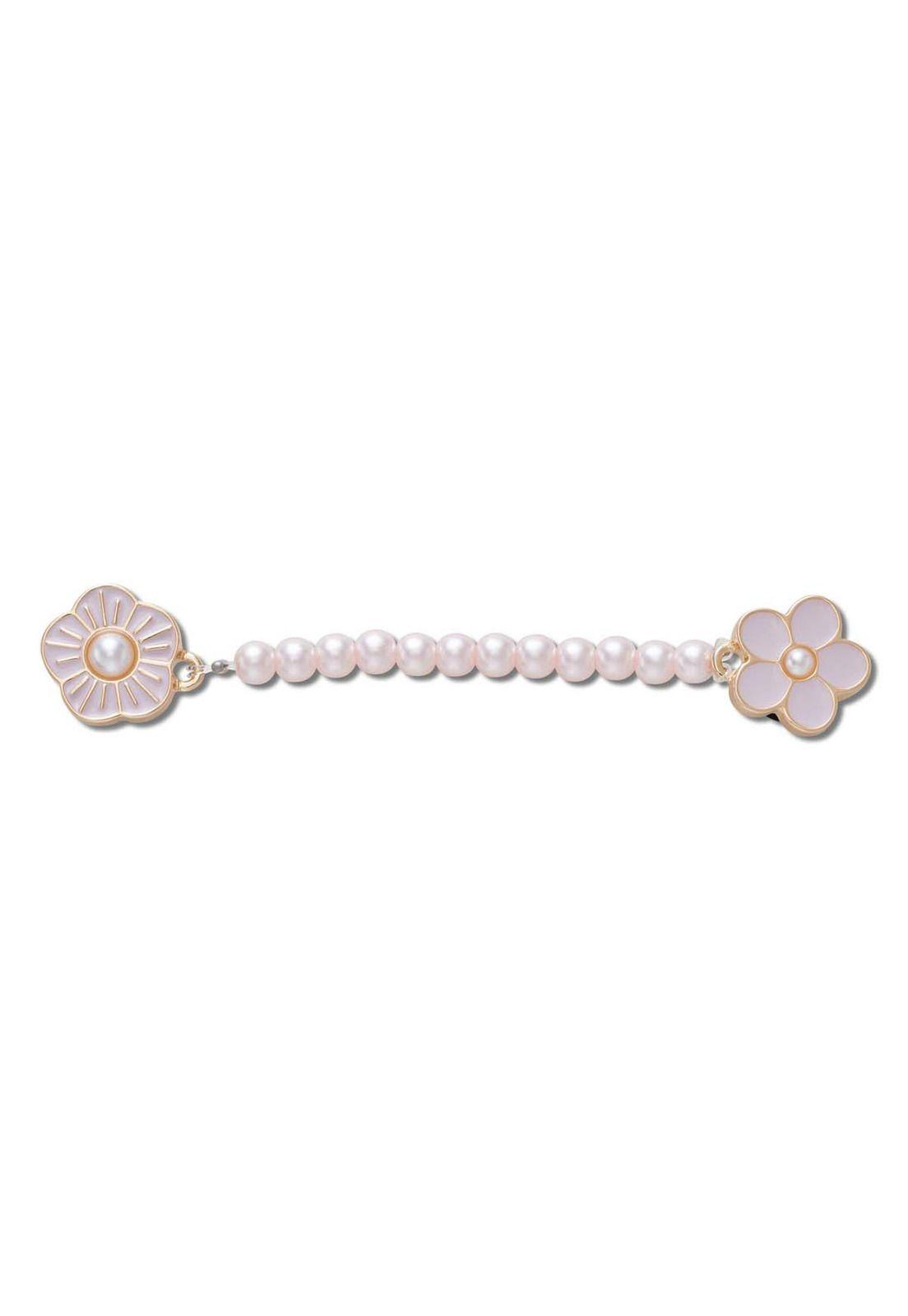 Jibbitz Cadena Flor Metalizado-0