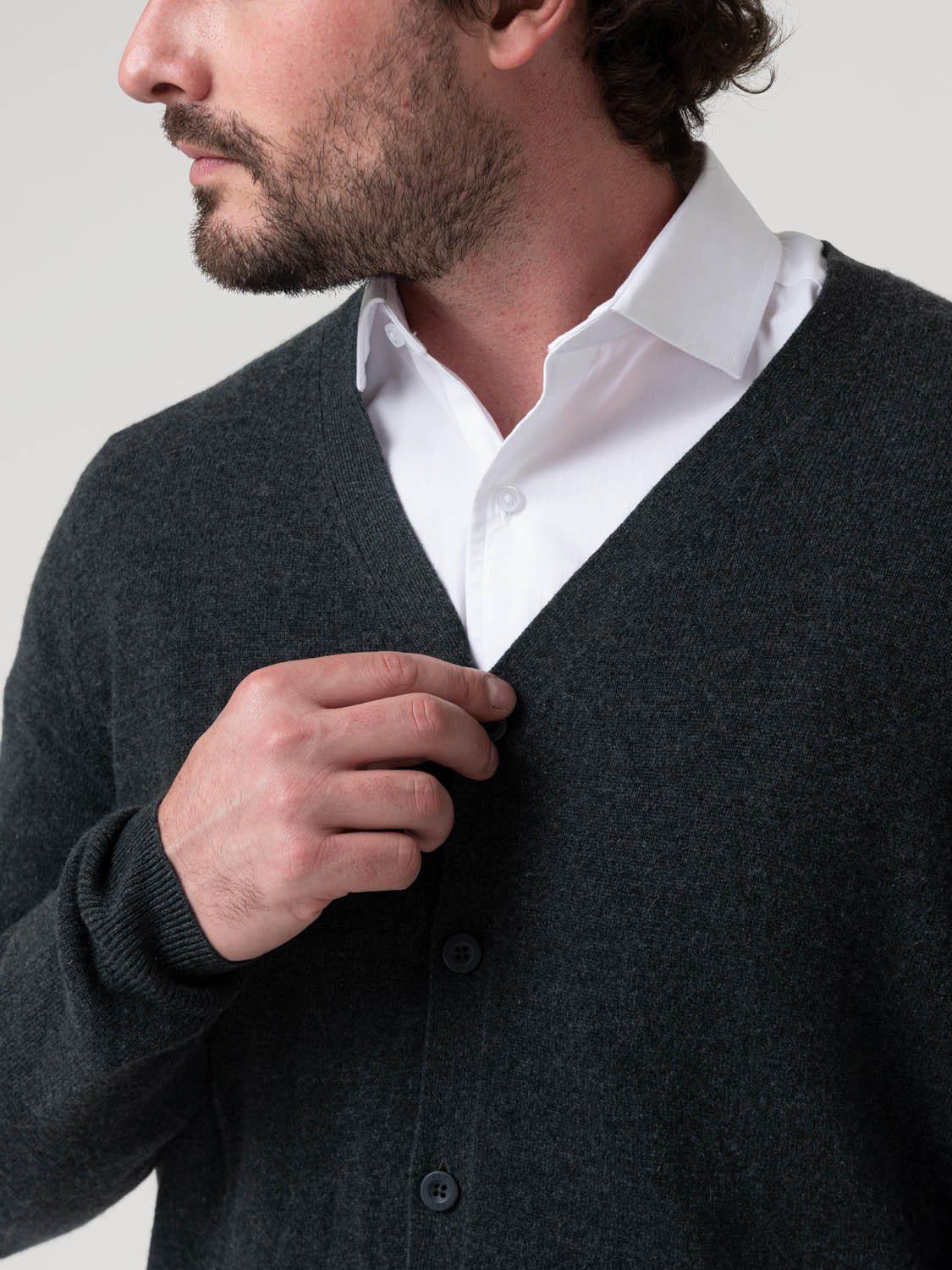 Sweater Cashemira Hombre Cash.But Gris-6