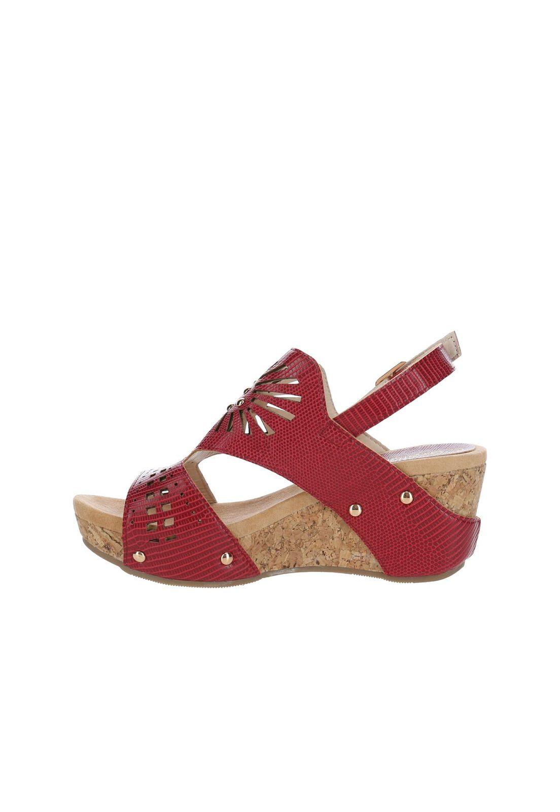 Sandalia Mujer Grape Rojo-4