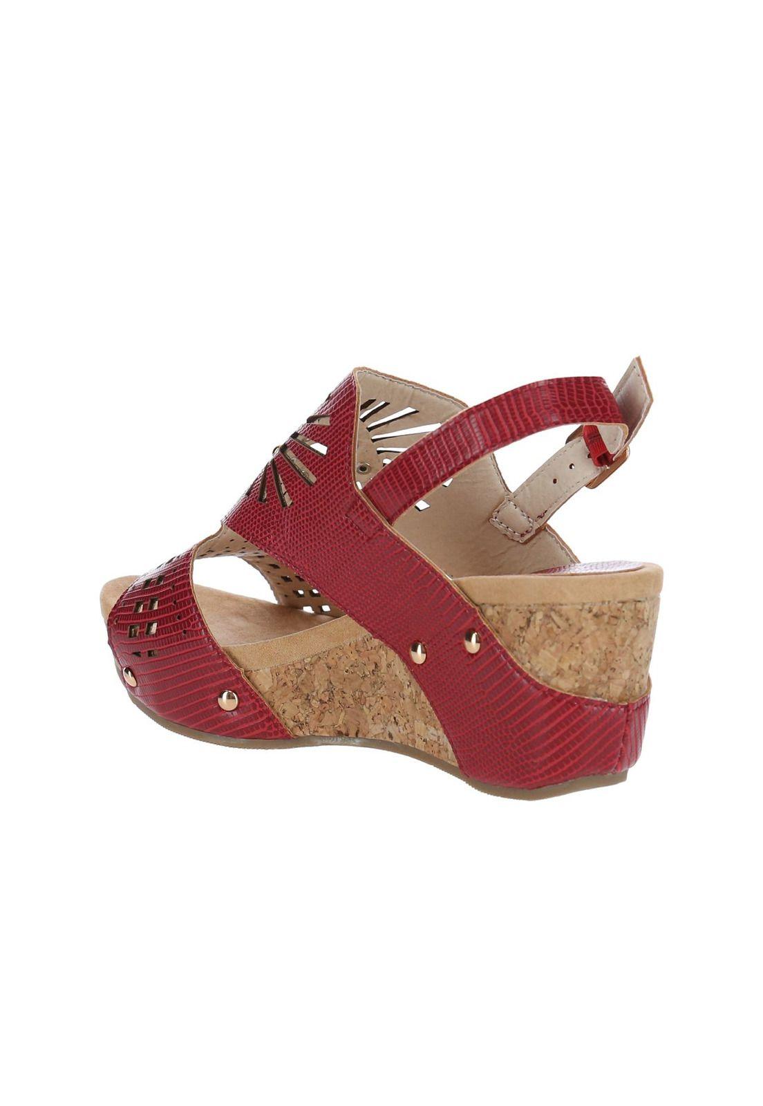 Sandalia Mujer Grape Rojo-5