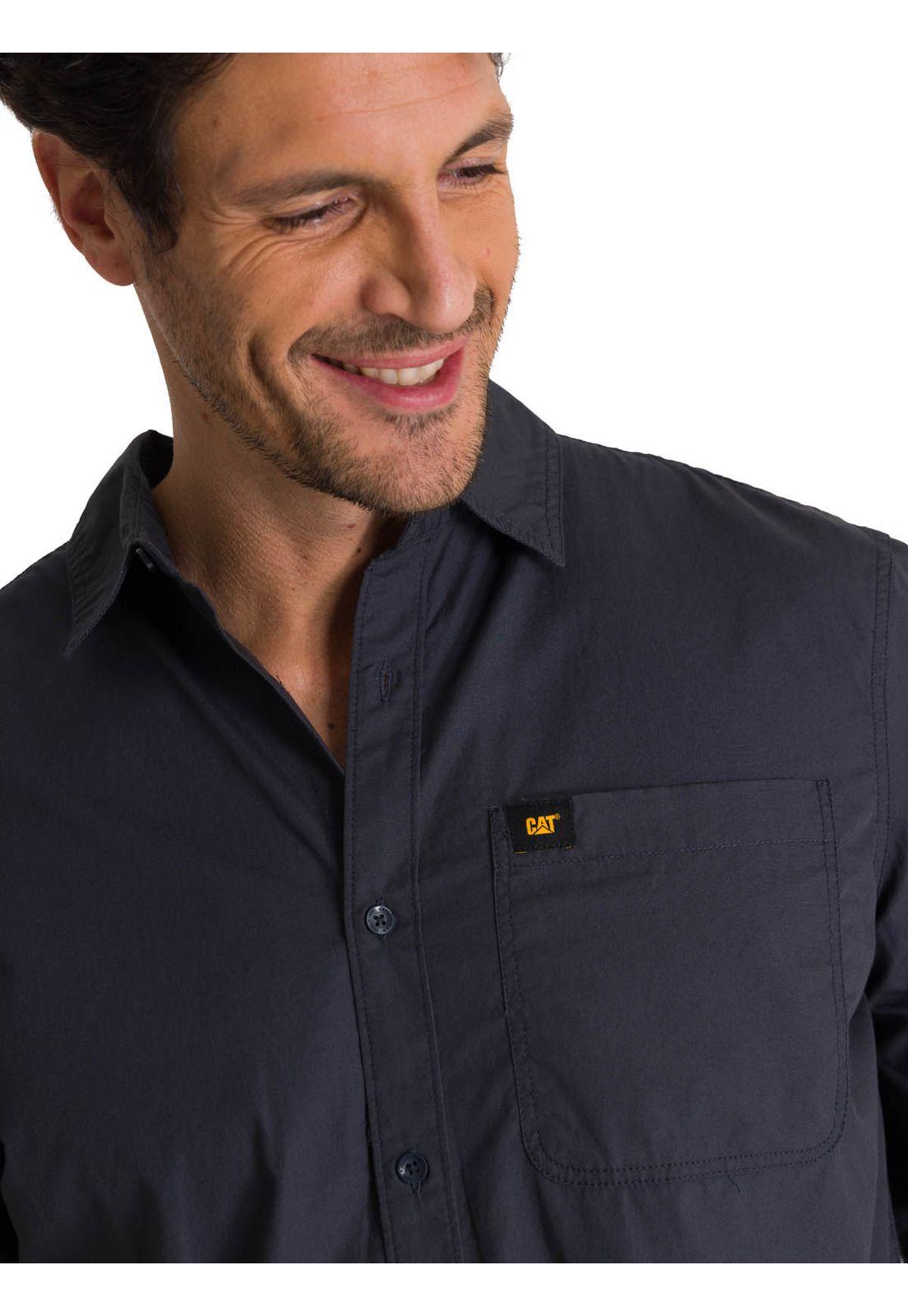 Camisa Manga Larga Hombre Convertible Azul-4
