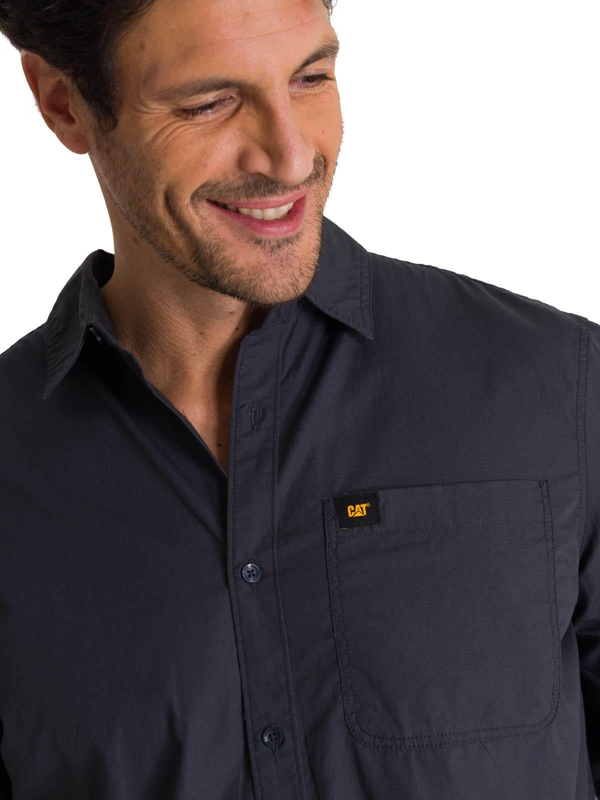 Camisa Manga Larga Hombre Convertible Azul-4