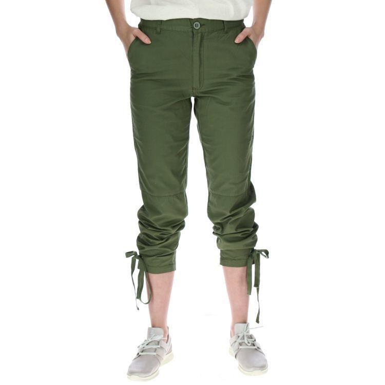 Pantalon Mujer Cargo Crop Pant Verde-0