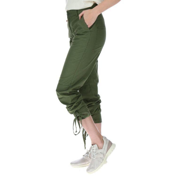 Pantalon Mujer Cargo Crop Pant Verde-1