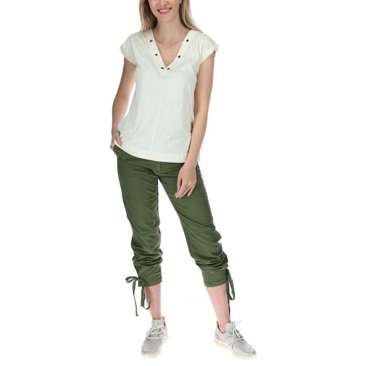 Pantalon Mujer Cargo Crop Pant Verde-4
