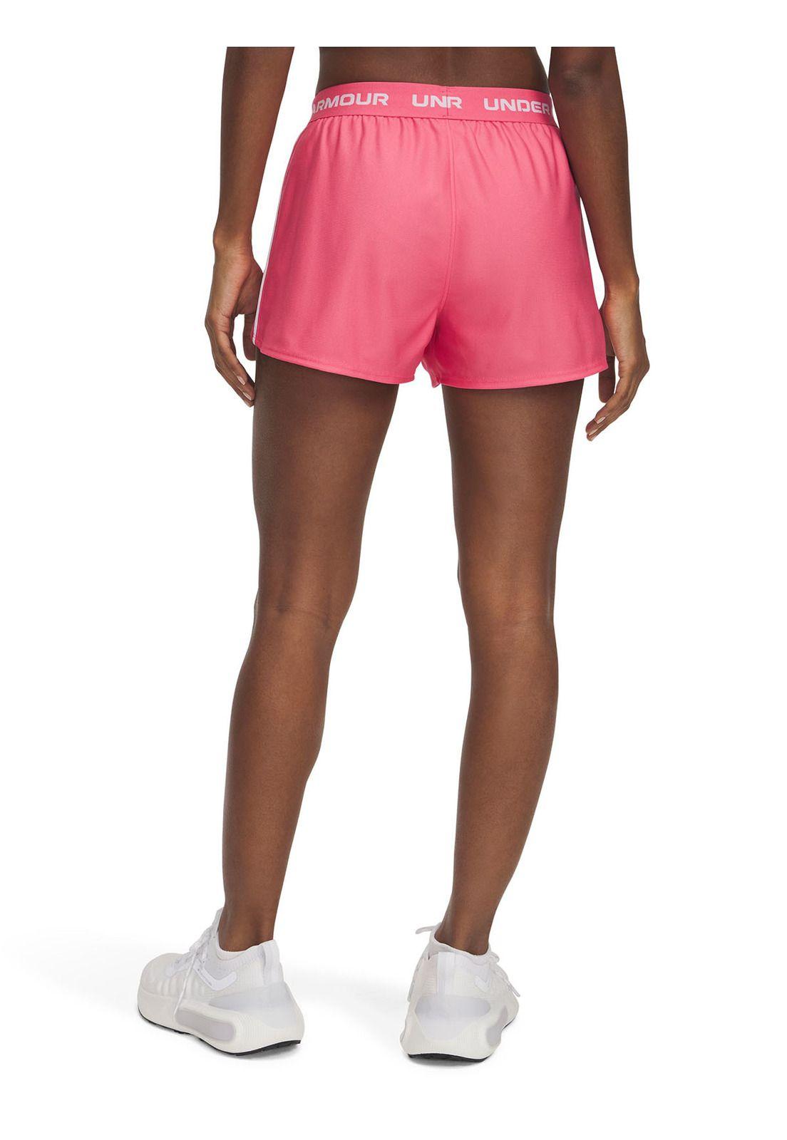 Short Ua Tech Play Up Rosado Para Mujer-1