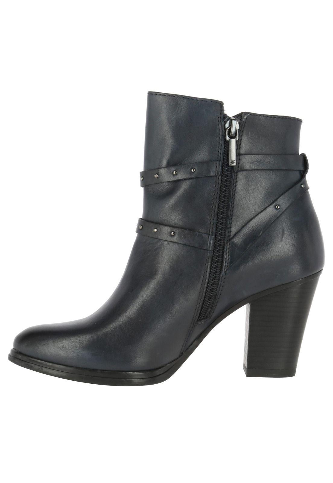 Botín Cuero Mujer Liri Azul-3