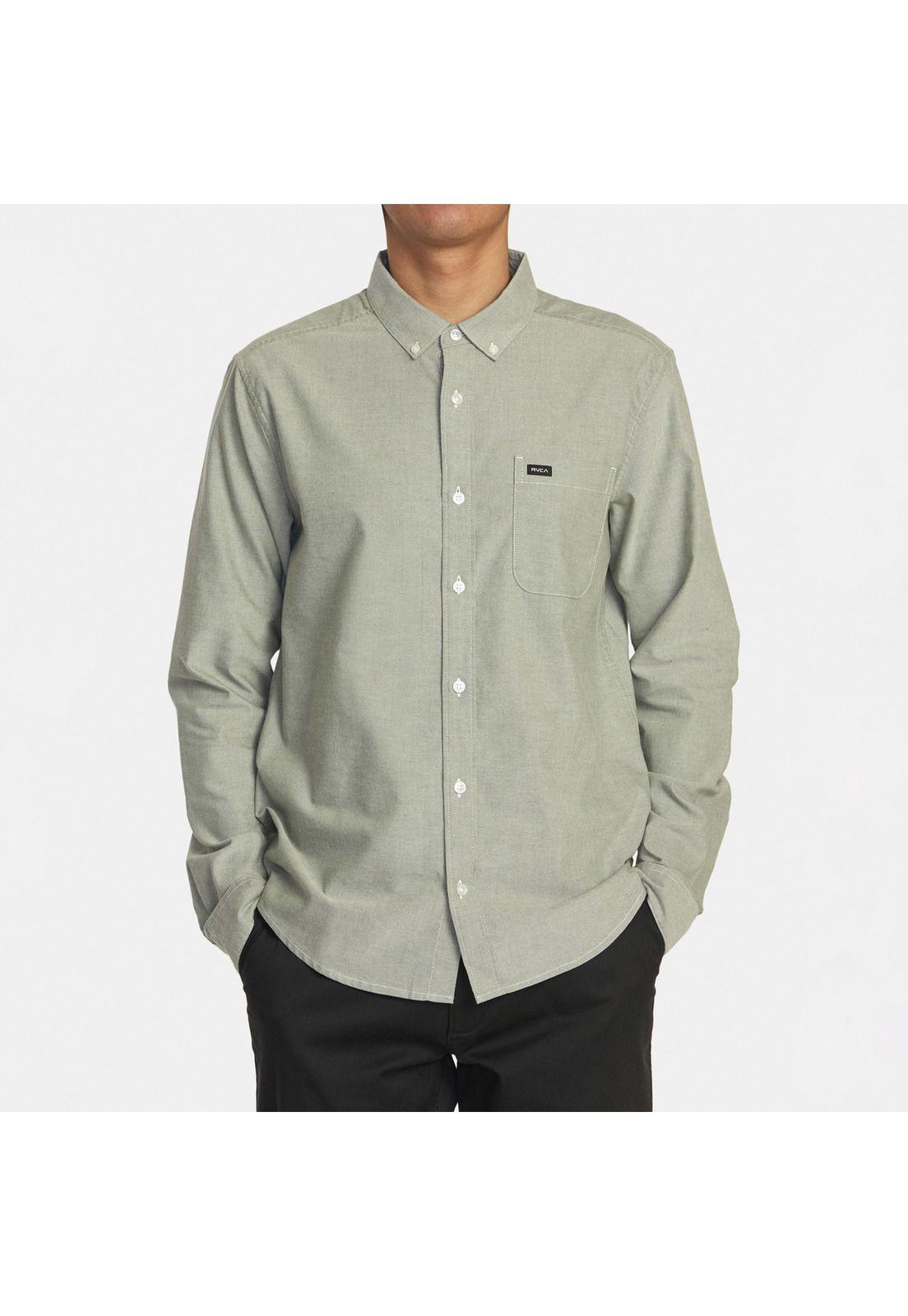 Camisa M/L Thatlldostretwvtp Verde Hombre-0