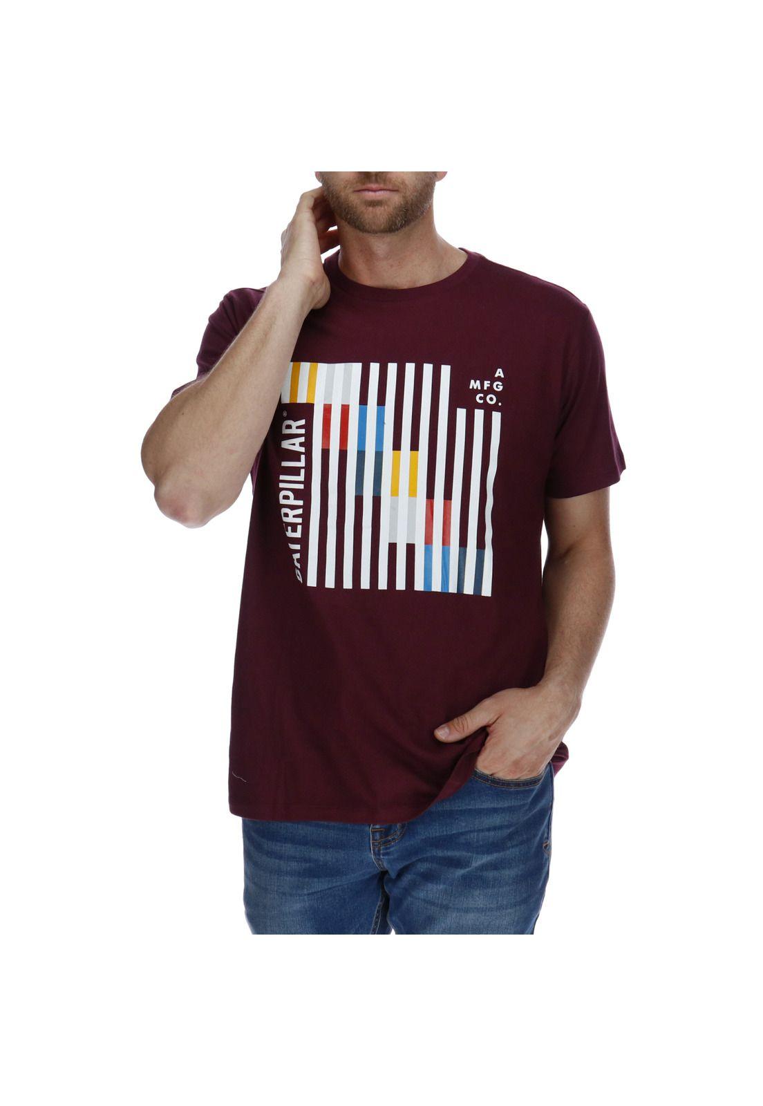 Polera Hombre Retro Blocks Burdeo-0