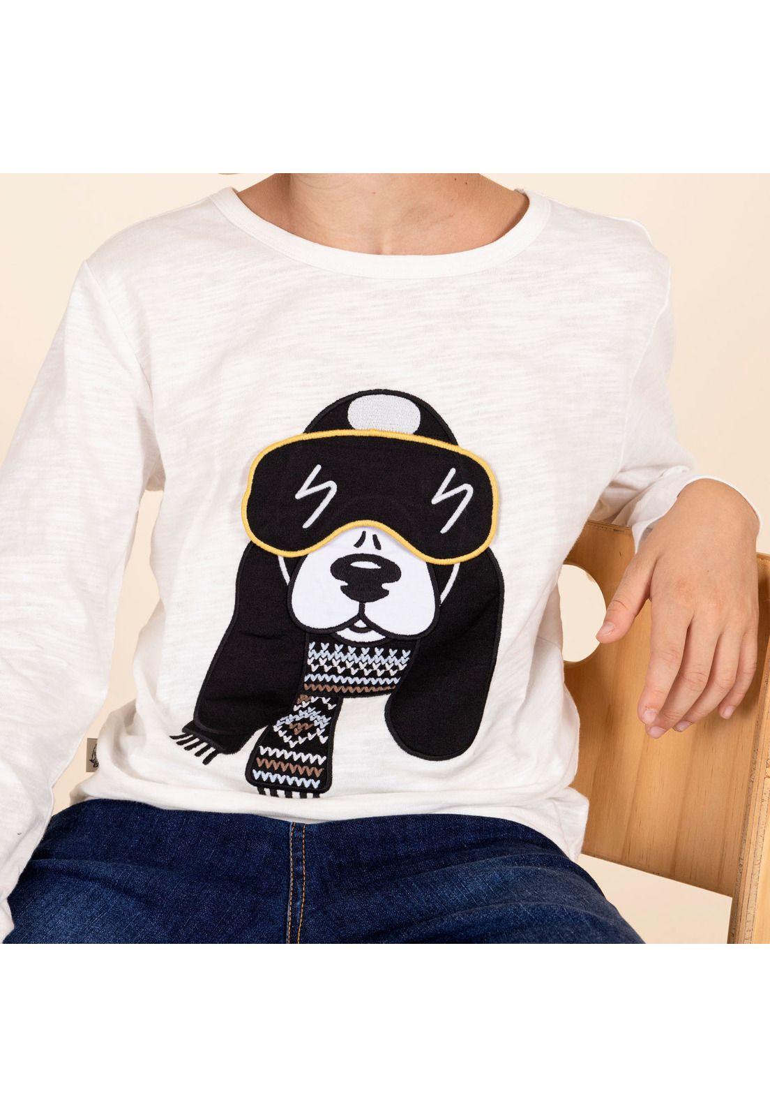 Polera M/L Niño Golden Blanco-3