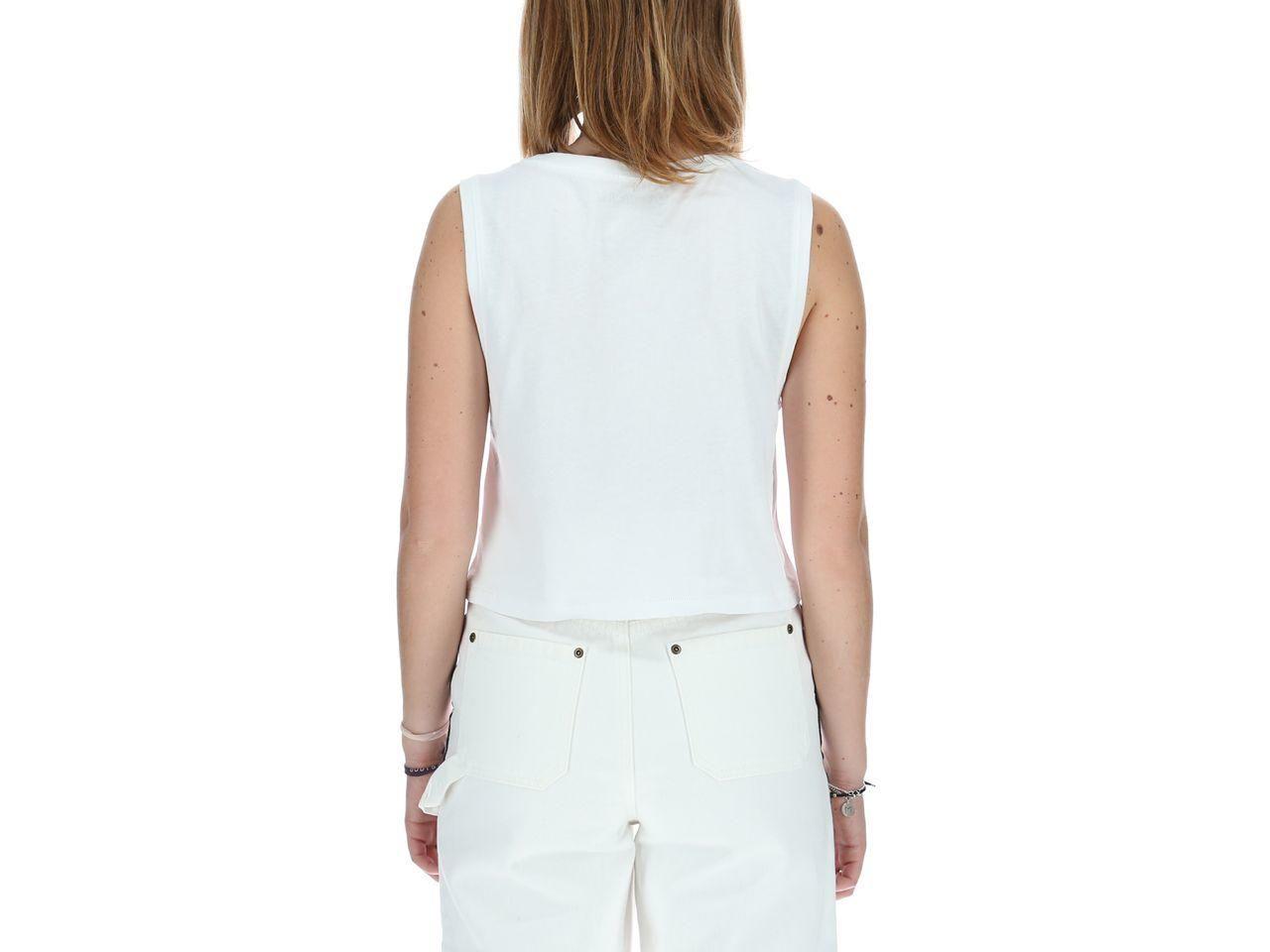 Poleras Sin Mangas Mujer Yin Yang Crop Tank Blanco-2