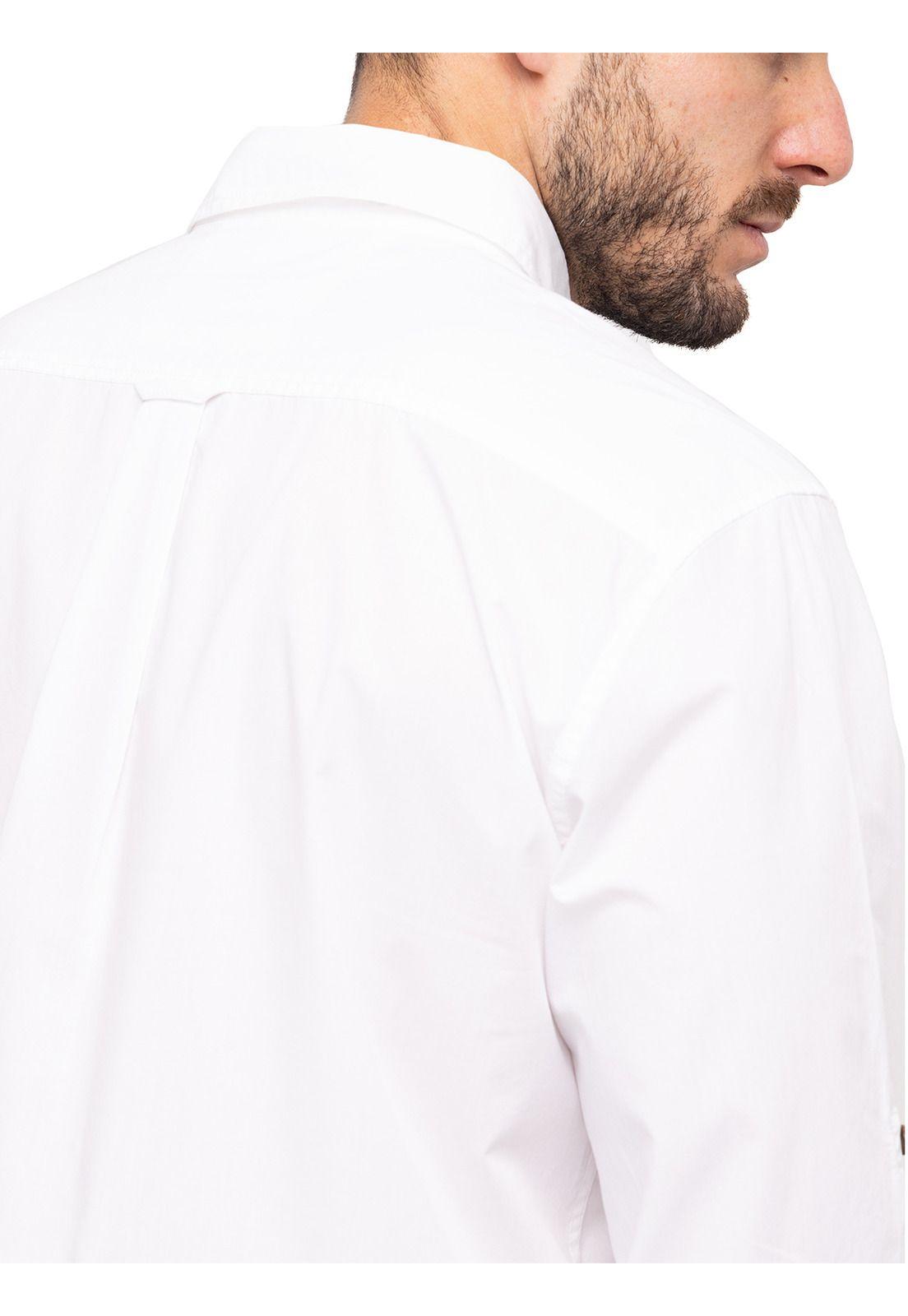 Camisa Algodón Orgánico Galiton Blanco Hombre-7