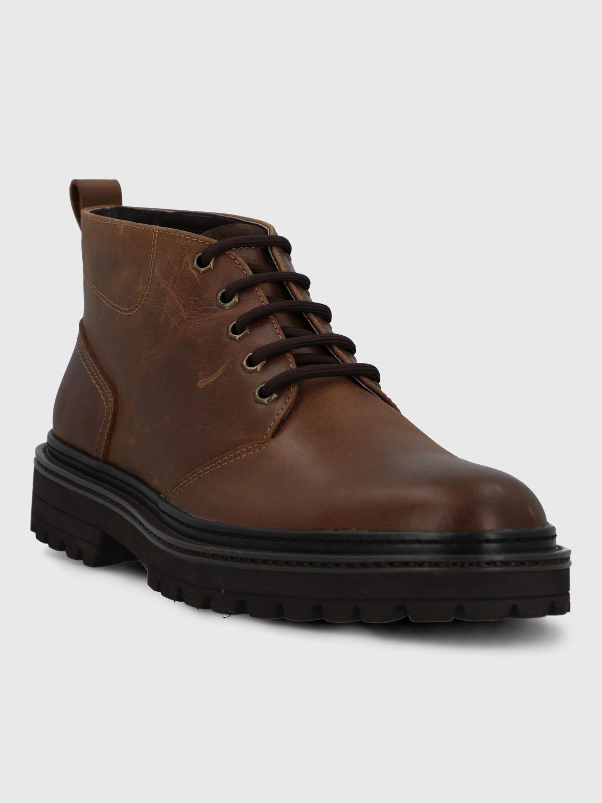 Botin Cuero Hombre Notem Café-0