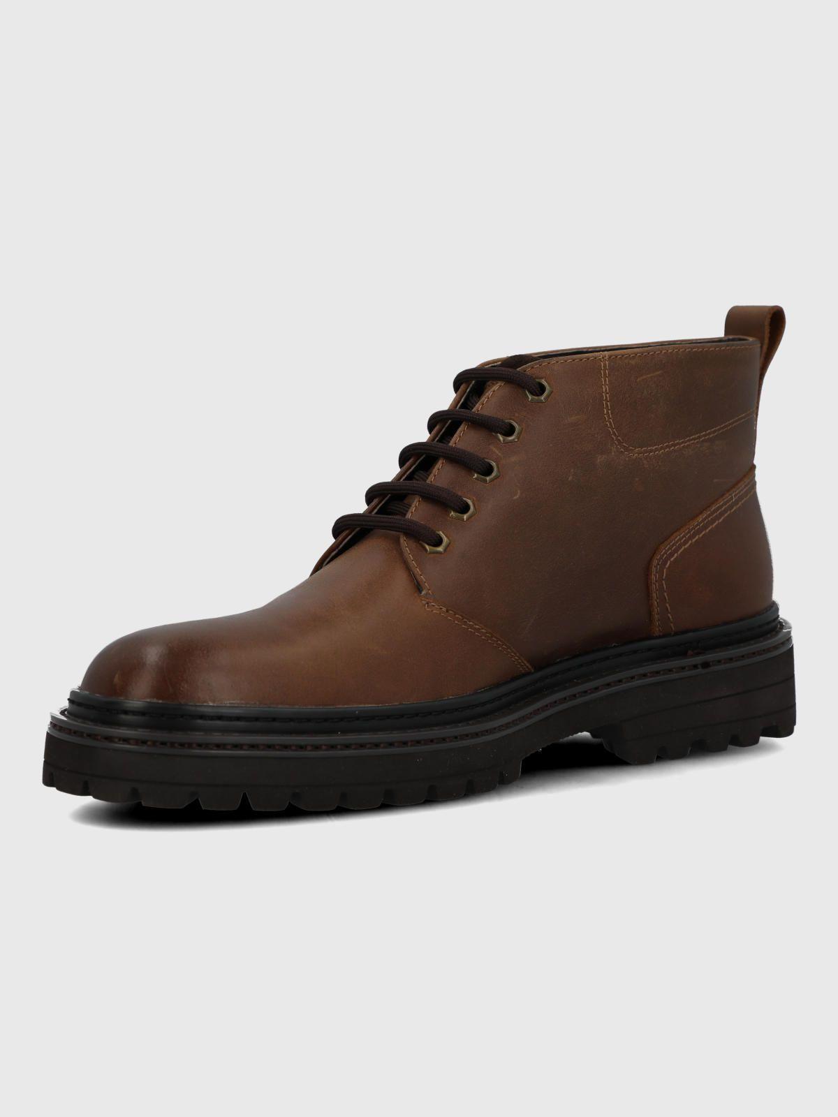 Botin Cuero Hombre Notem Café-5