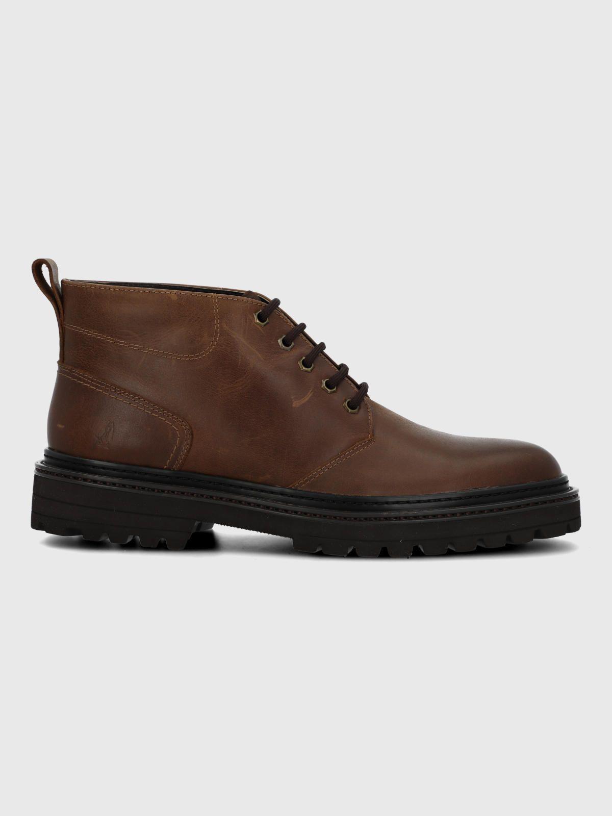 Botin Cuero Hombre Notem Café-1