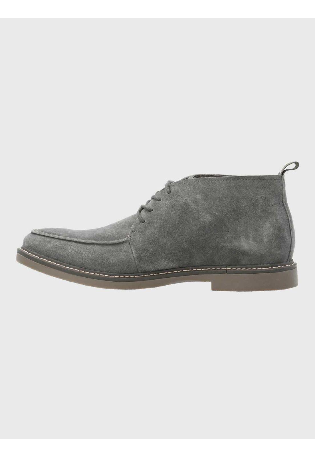 Botin Cuero Hombre Niger Gris-5
