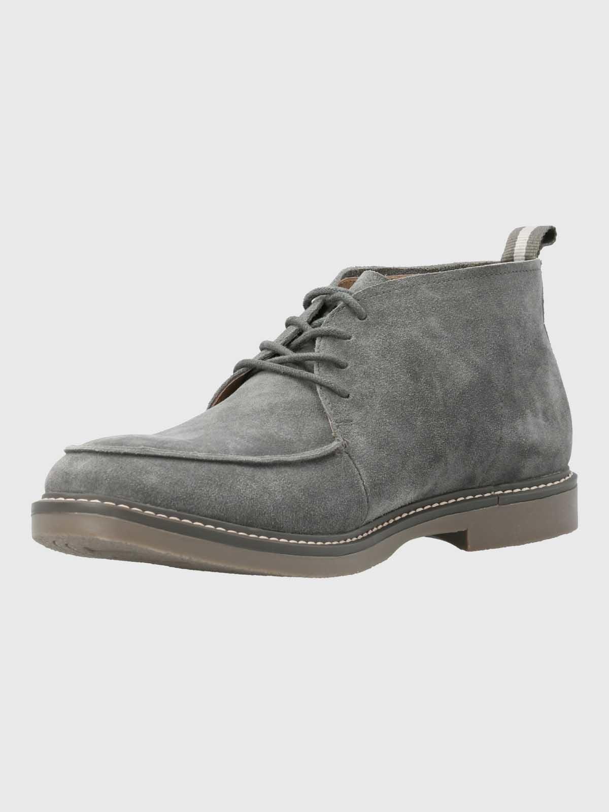 Botin Cuero Hombre Niger Gris-4
