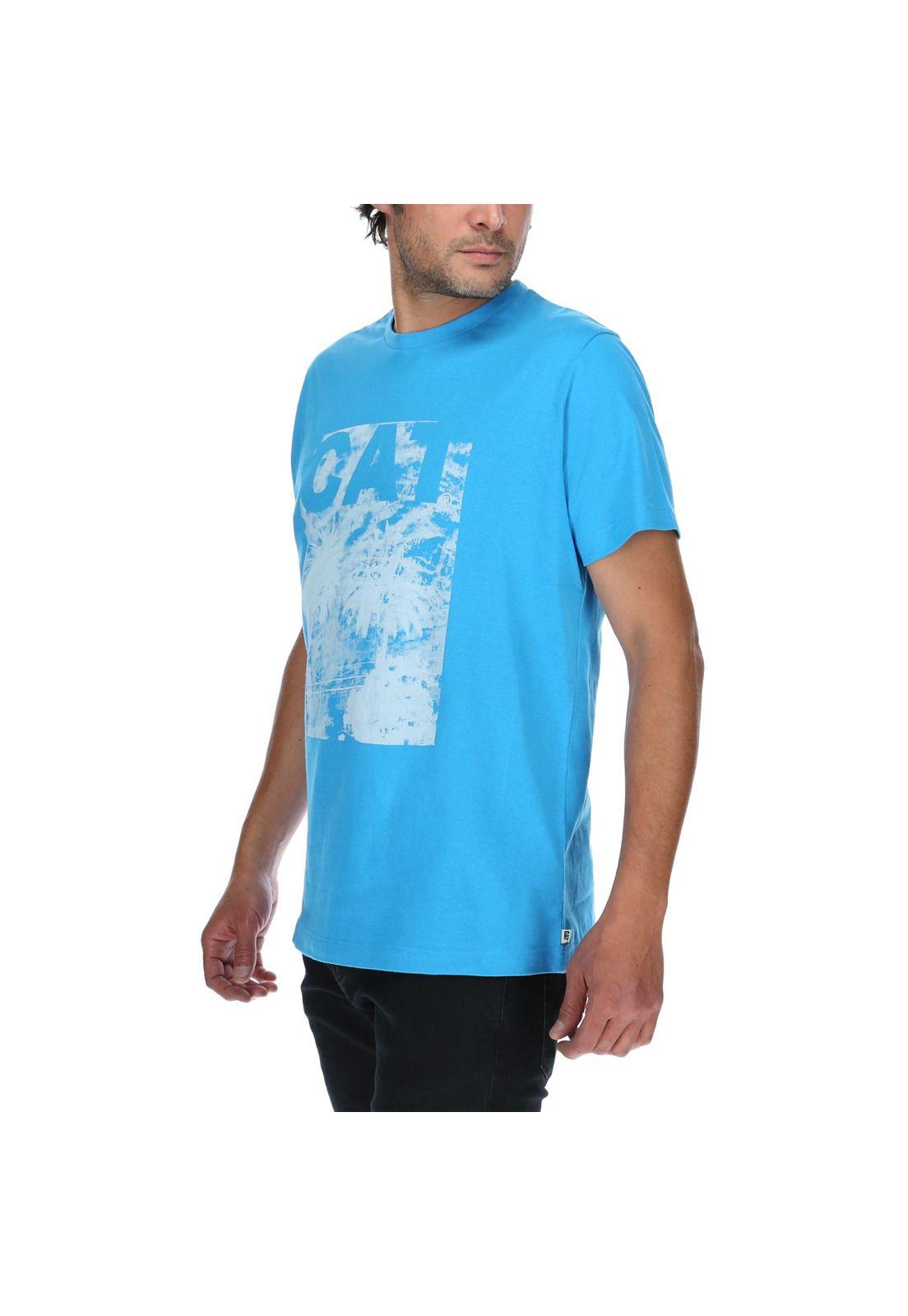 Polera Mc Hombre Palms Tee Azul-1