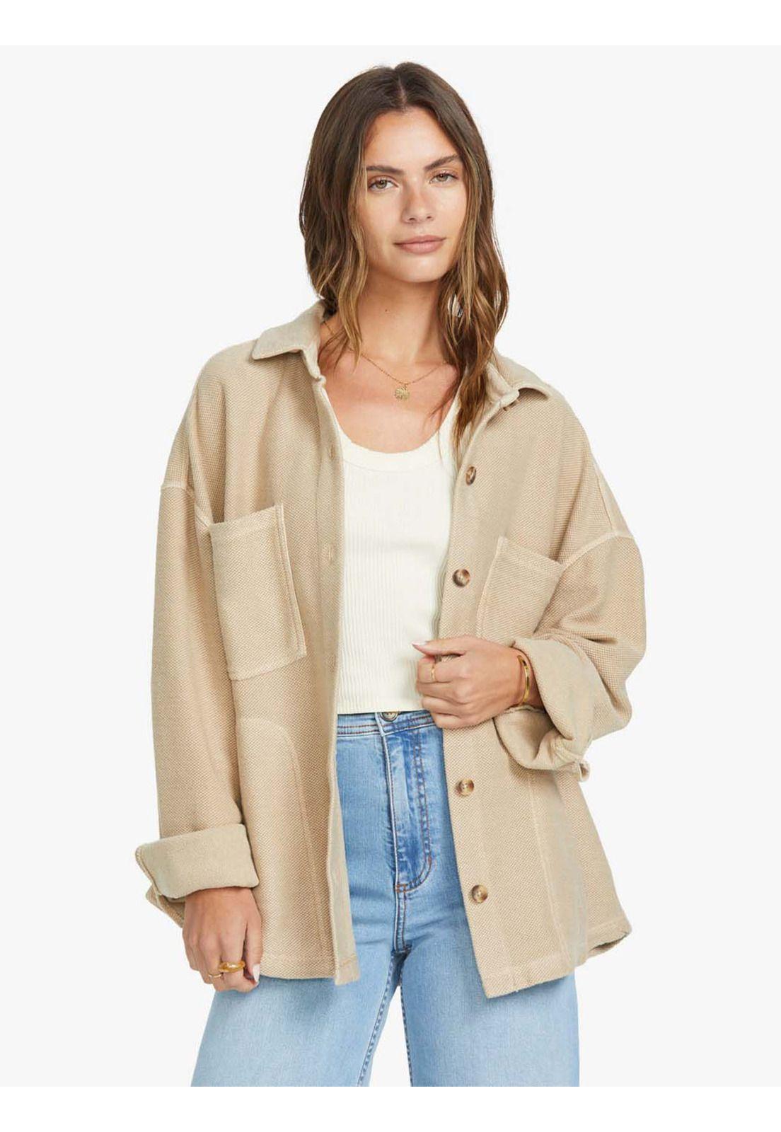Chaqueta Mujer Everytime Beige Billabong-0