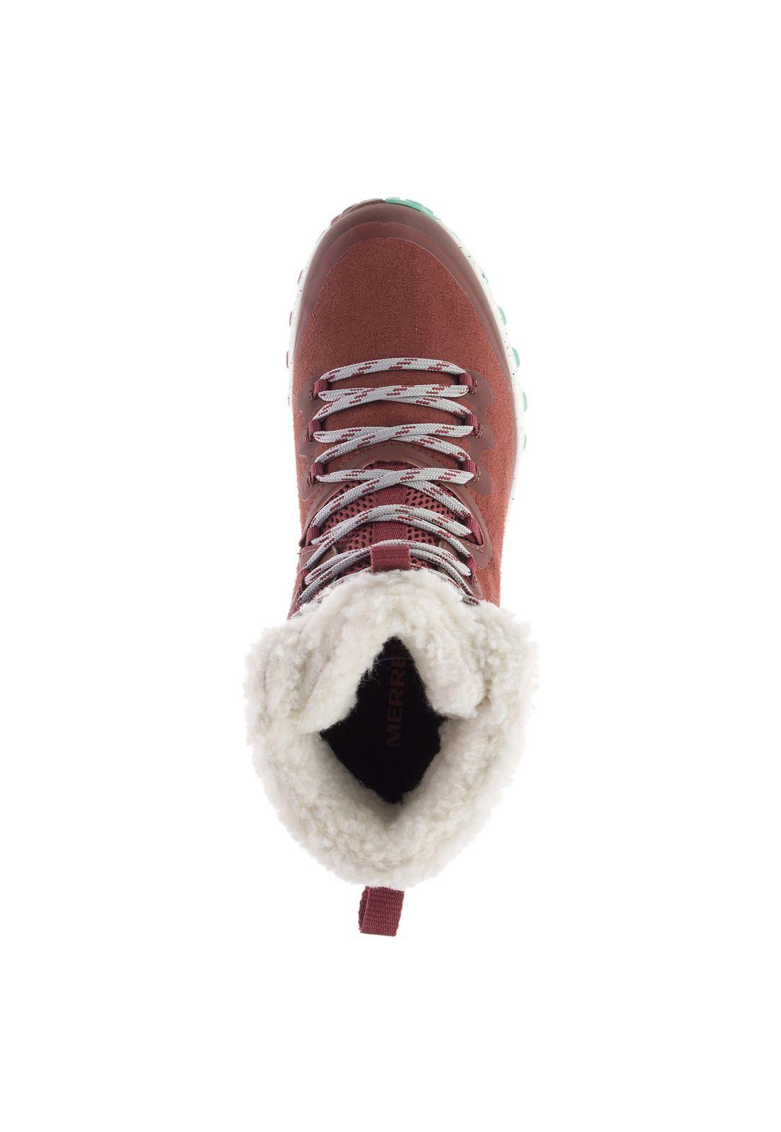 Botin Mujer Bravada Plr Wp Rojo-4