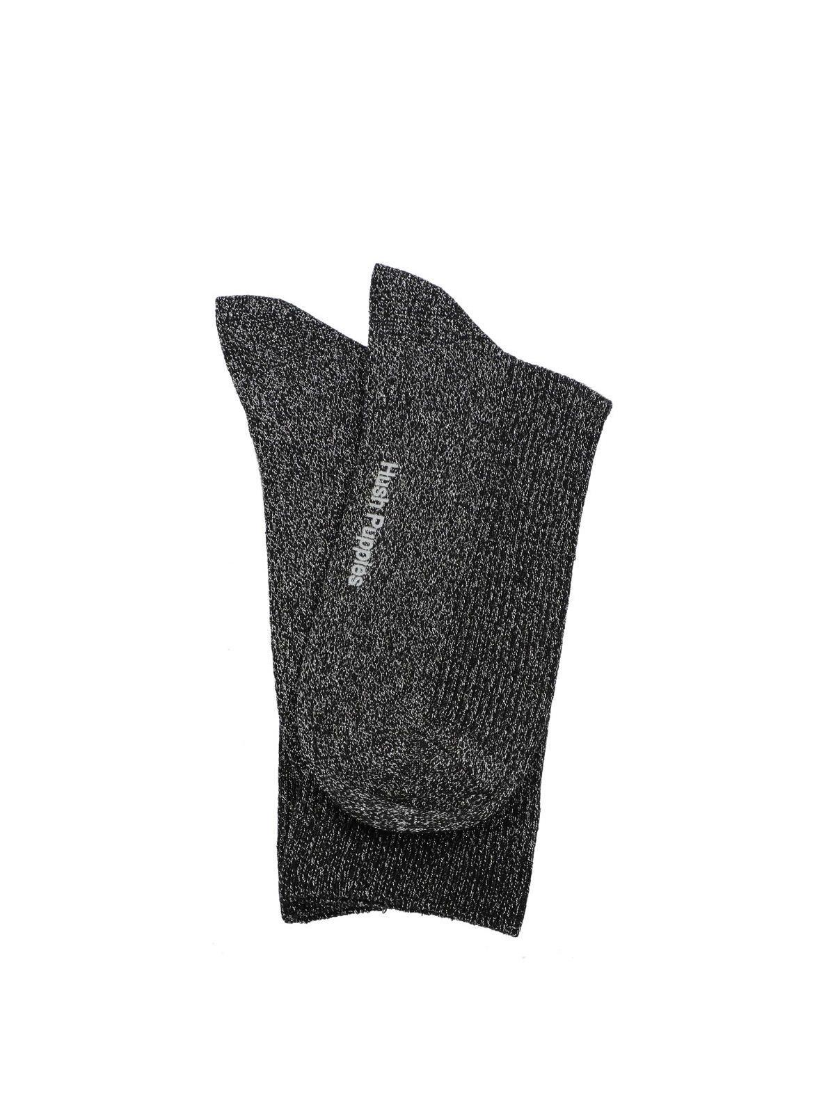 Calcetín Algodón Mujer C Lurex Plain Negro-2