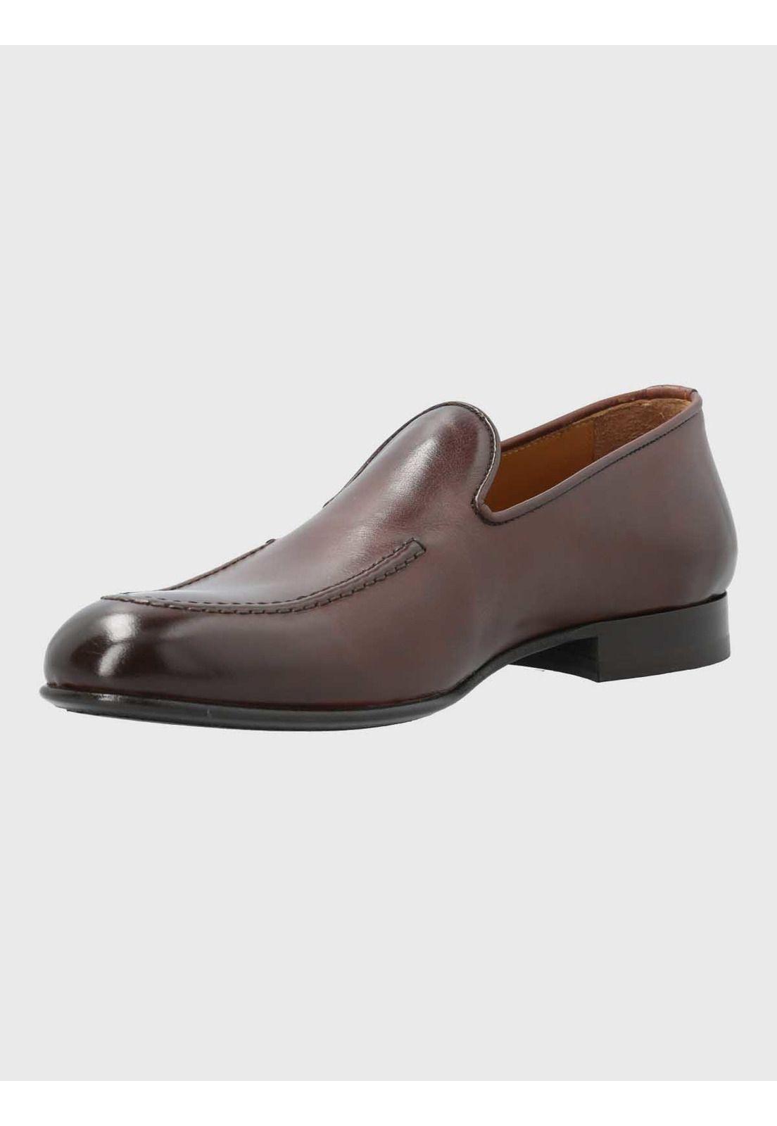 Mocasin Italiano Hombre Cuero Lucca Café-4