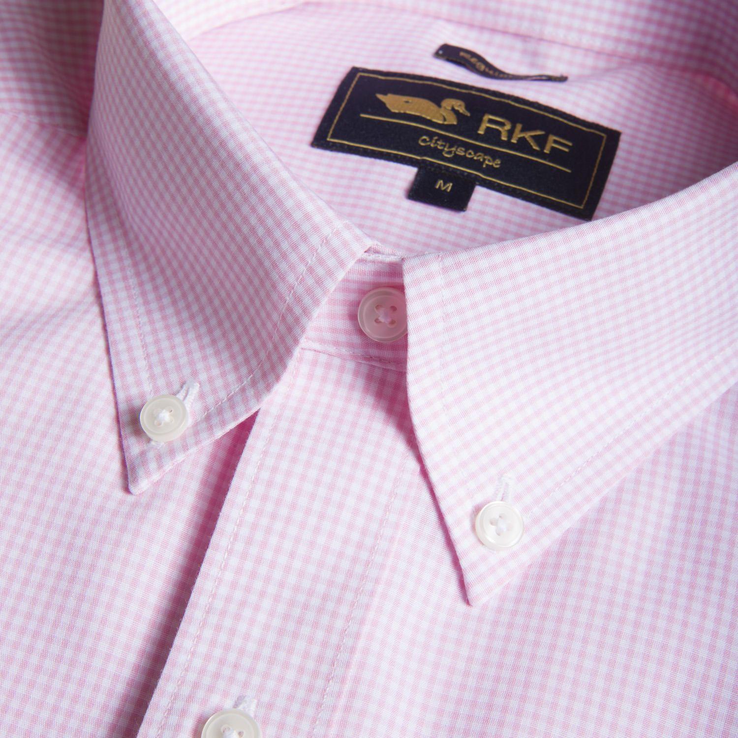 Camisa libre de arrugas Rosado Rockford-3