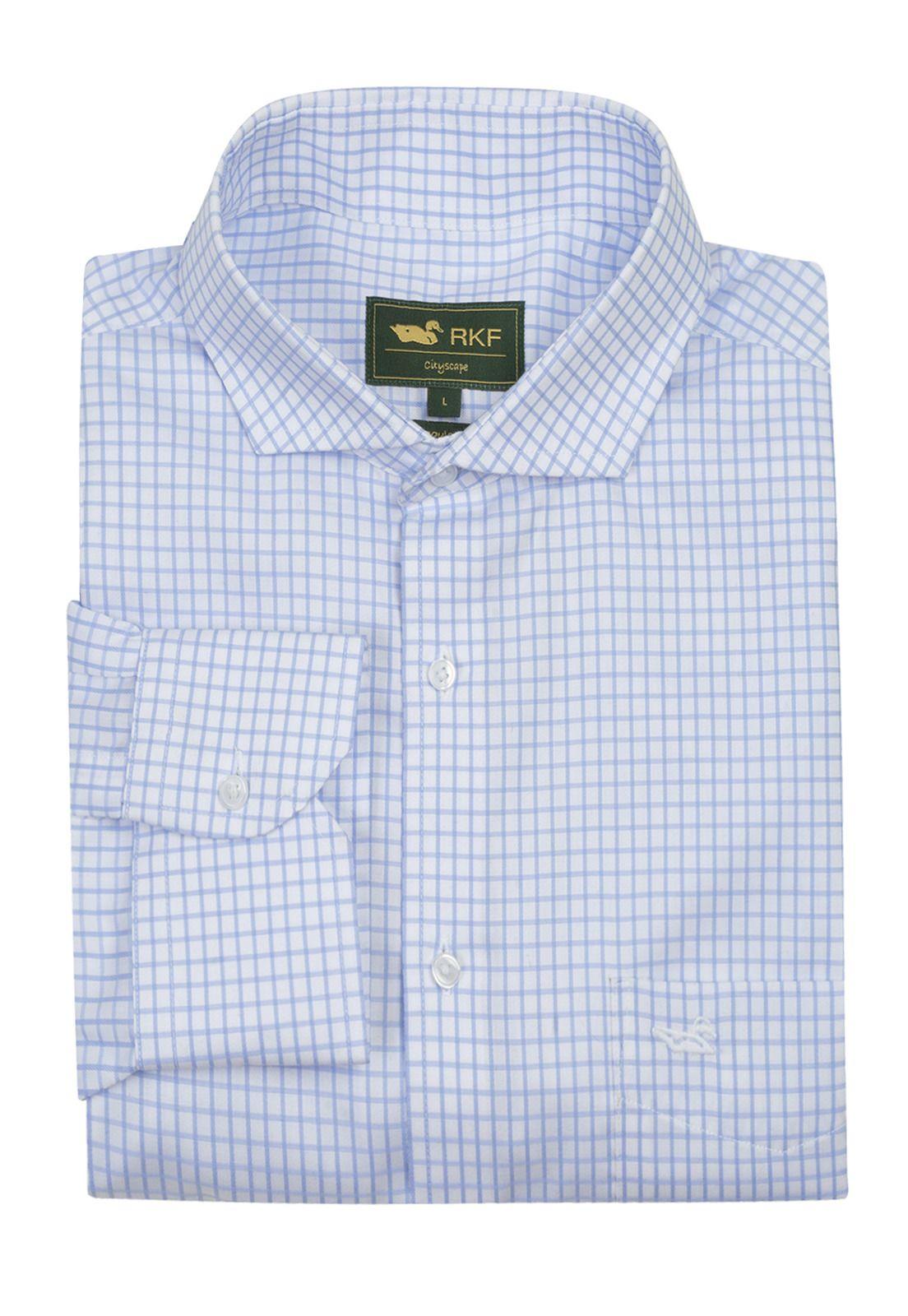 Camisa Casual Easylife Hombre Azul Claro-0