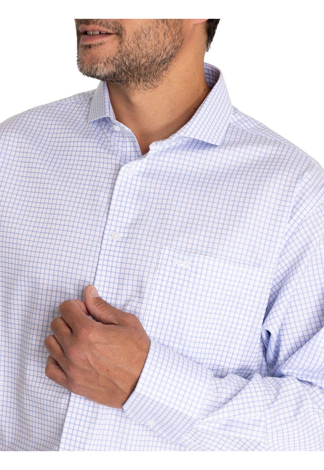 Camisa Casual Easylife Hombre Azul Claro-6