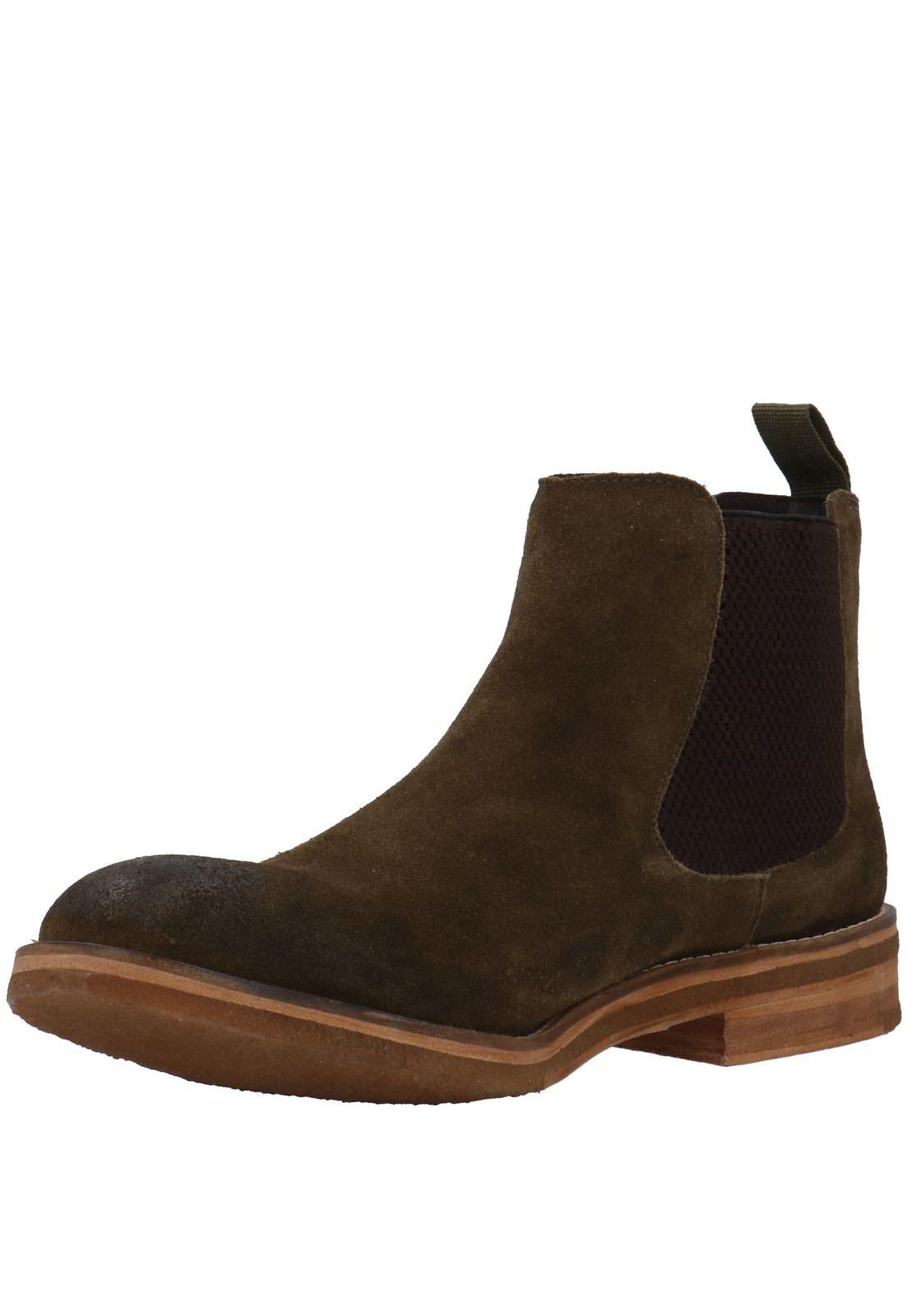 Botín Veleta Casual Verde-2