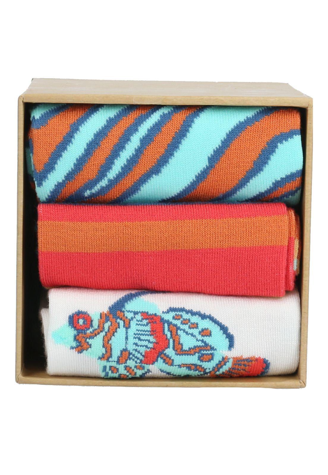 Calcetín Bambú Mujer Pack Gift Fis Multicolor-3