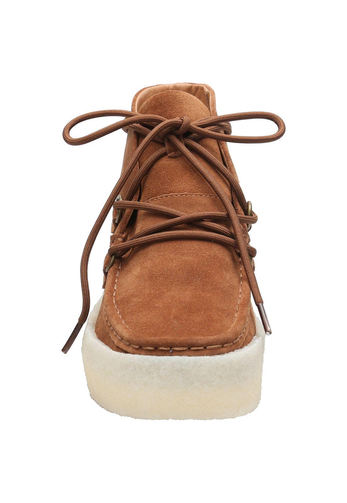 Botin Cuero Mujer Recife Boot Café-3