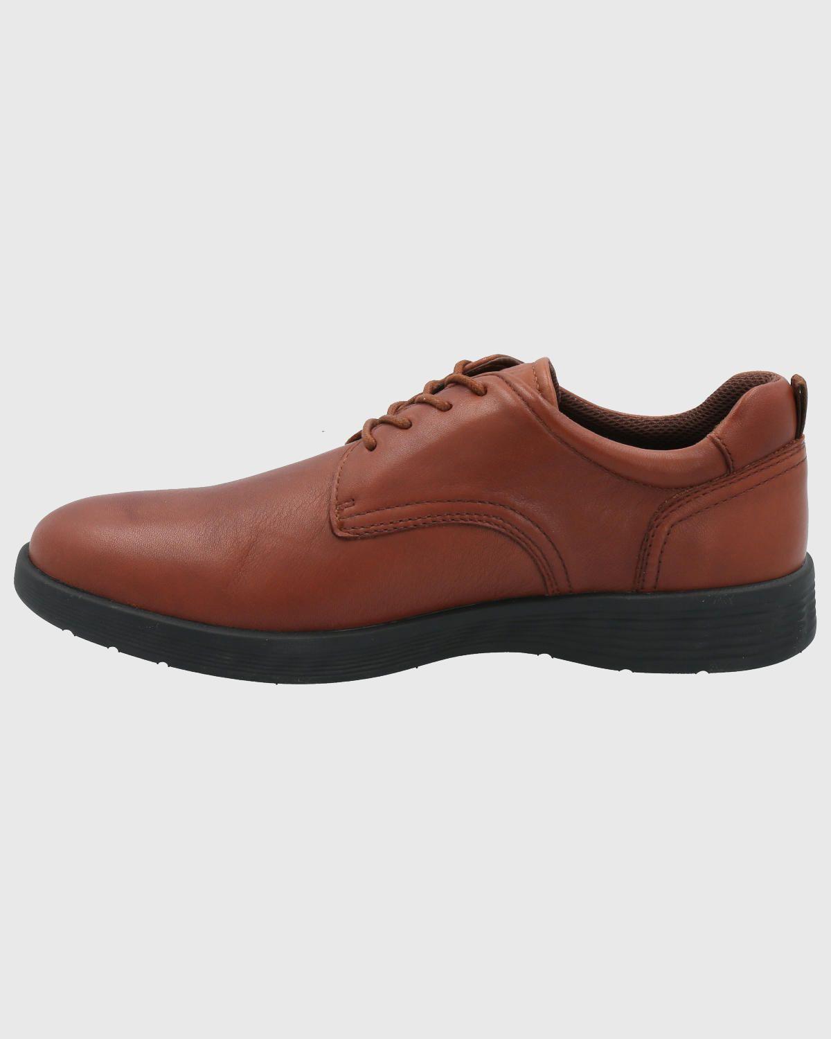 Zapato Cuero Hombre Spinal Town Café-5