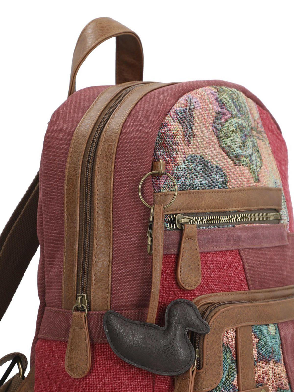Mochila Textil Mujer Carmin Back Burdeo-4