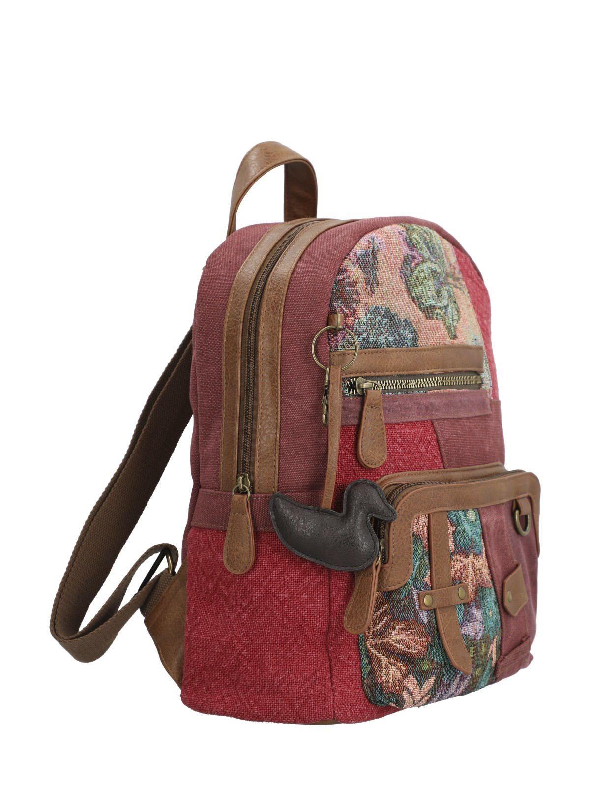 Mochila Textil Mujer Carmin Back Burdeo-5