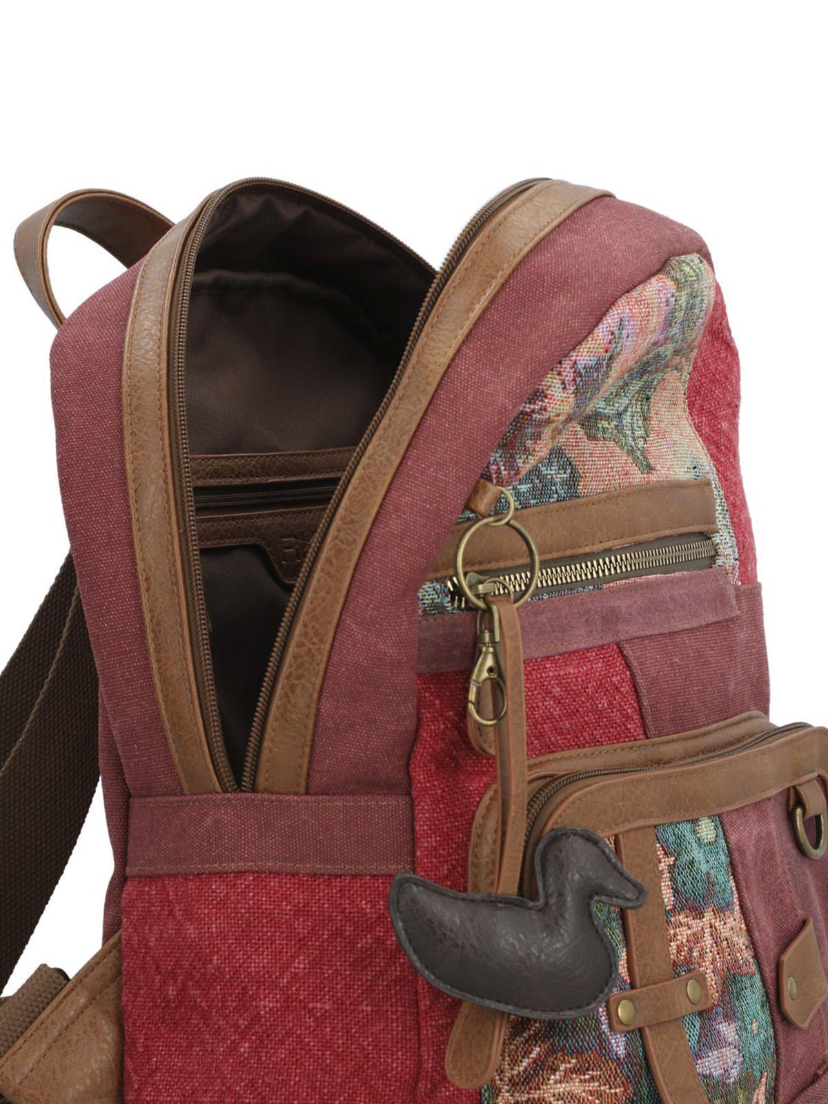 Mochila Textil Mujer Carmin Back Burdeo-8