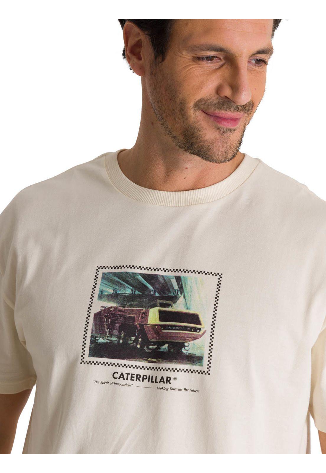 Polera Manga Corta Hombre Relaxed Innovation Blanco-5