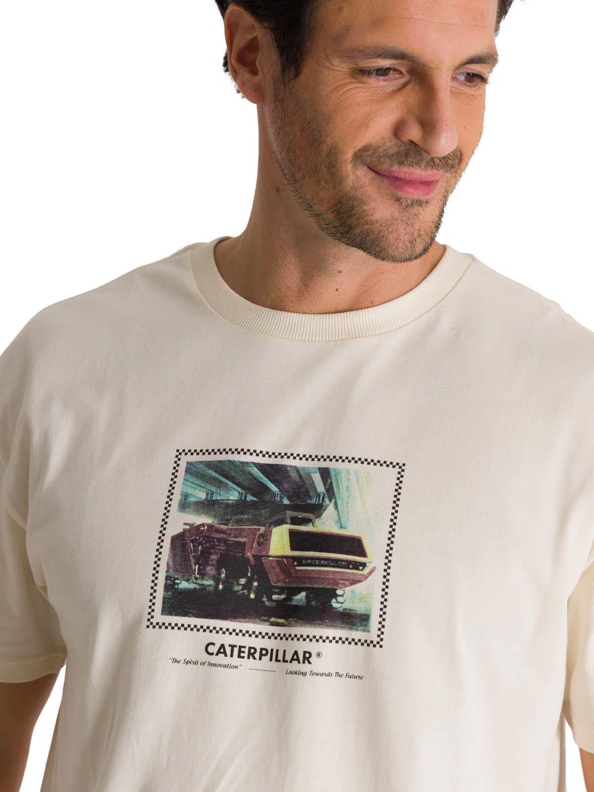 Polera Manga Corta Hombre Relaxed Innovation Blanco-5