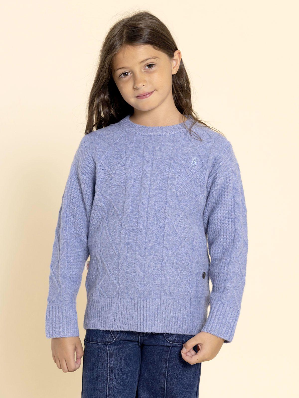 Chaleco Luzma Niña Celeste-1